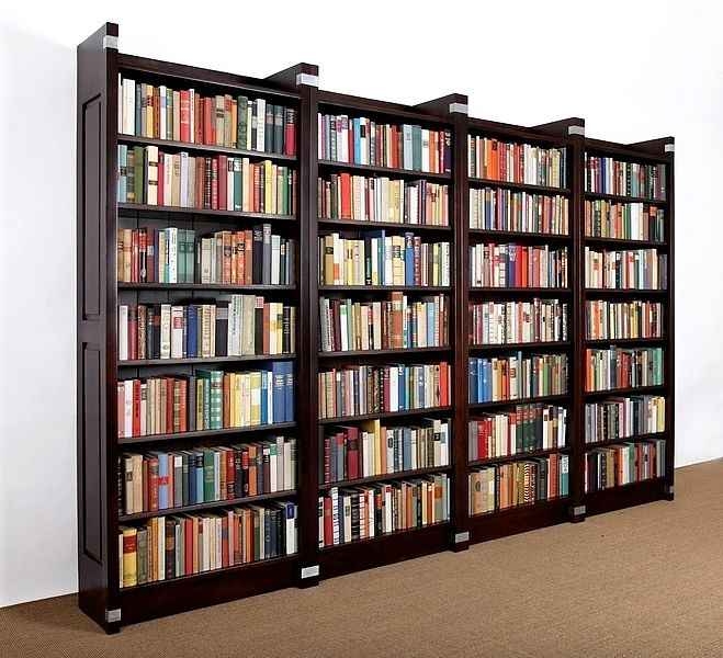 4 Bücherregale Massivholz als Regalwand 4 Bücherregale Massivholz als Regalwand