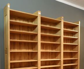 SONDERANGEBOT Drei Regale EINSPLUS, massiv Eiche, 230x90x35cm SONDERANGEBOT Drei Regale EINSPLUS, massiv Eiche, 230x90x35cm