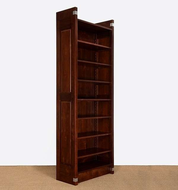 Bücherregal Einsplus massiv Erle Nussbaumton