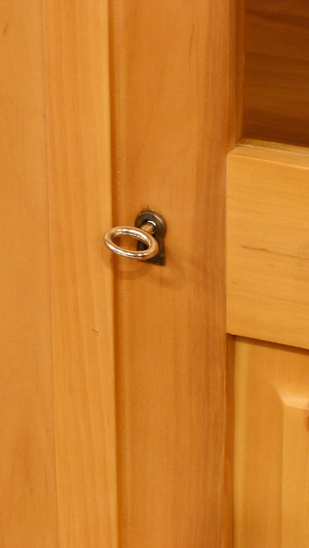 Massivholz Bücherschrank mit sieben verstellbaren Einlegeböden