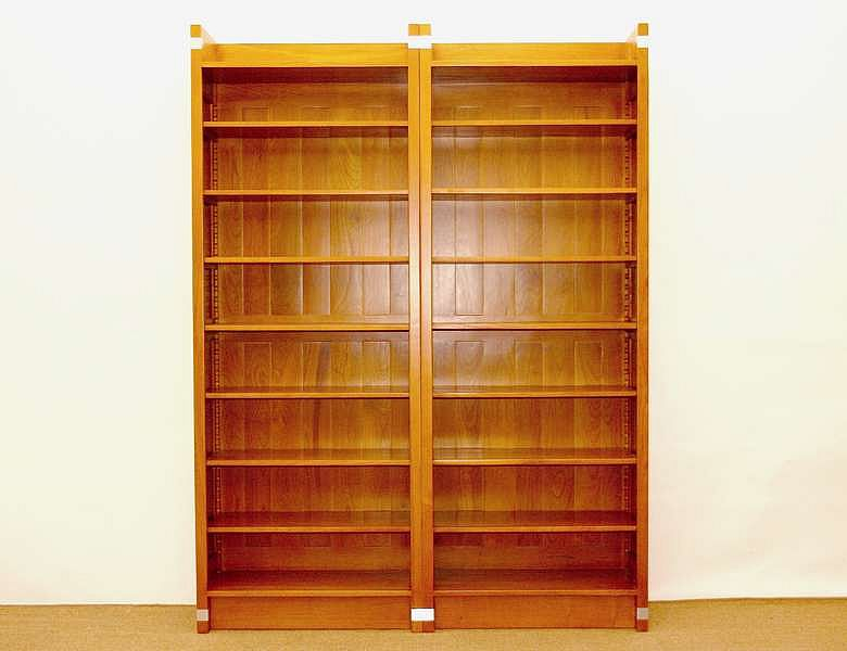 Zwei Regale Kirsche Massivholz - Regalsystem Einsplus